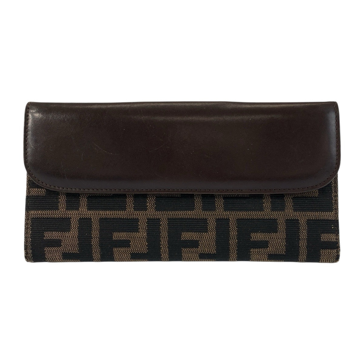 20915
FENDI フェンディ ズッカ ブラウン シルバー金具 キャンバス / レザー 2400 31133 018 長財布 ロングウォレット レディース ABP21