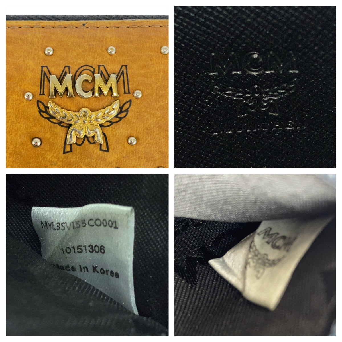 20917
MCM エム シー エム ヴィセトス スタッズ ブラウン キャメル ゴールド金具 レザー 10151306 長財布 ロングウォレット メンズ AB11