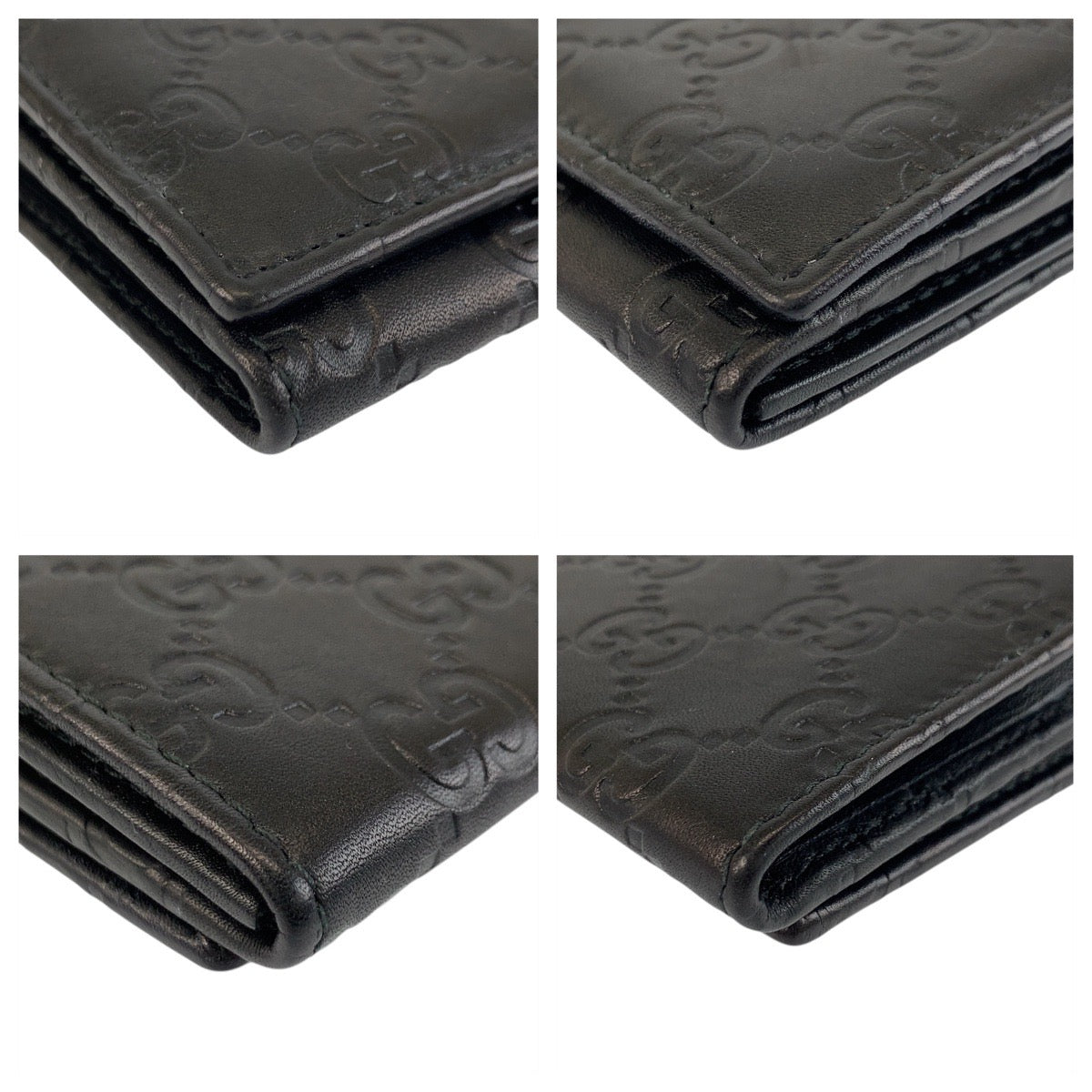 20918
GUCCI グッチ グッチシマ ブラック 黒 ゴールド金具 レザー 244946 長財布 ロングウォレット レディース A28