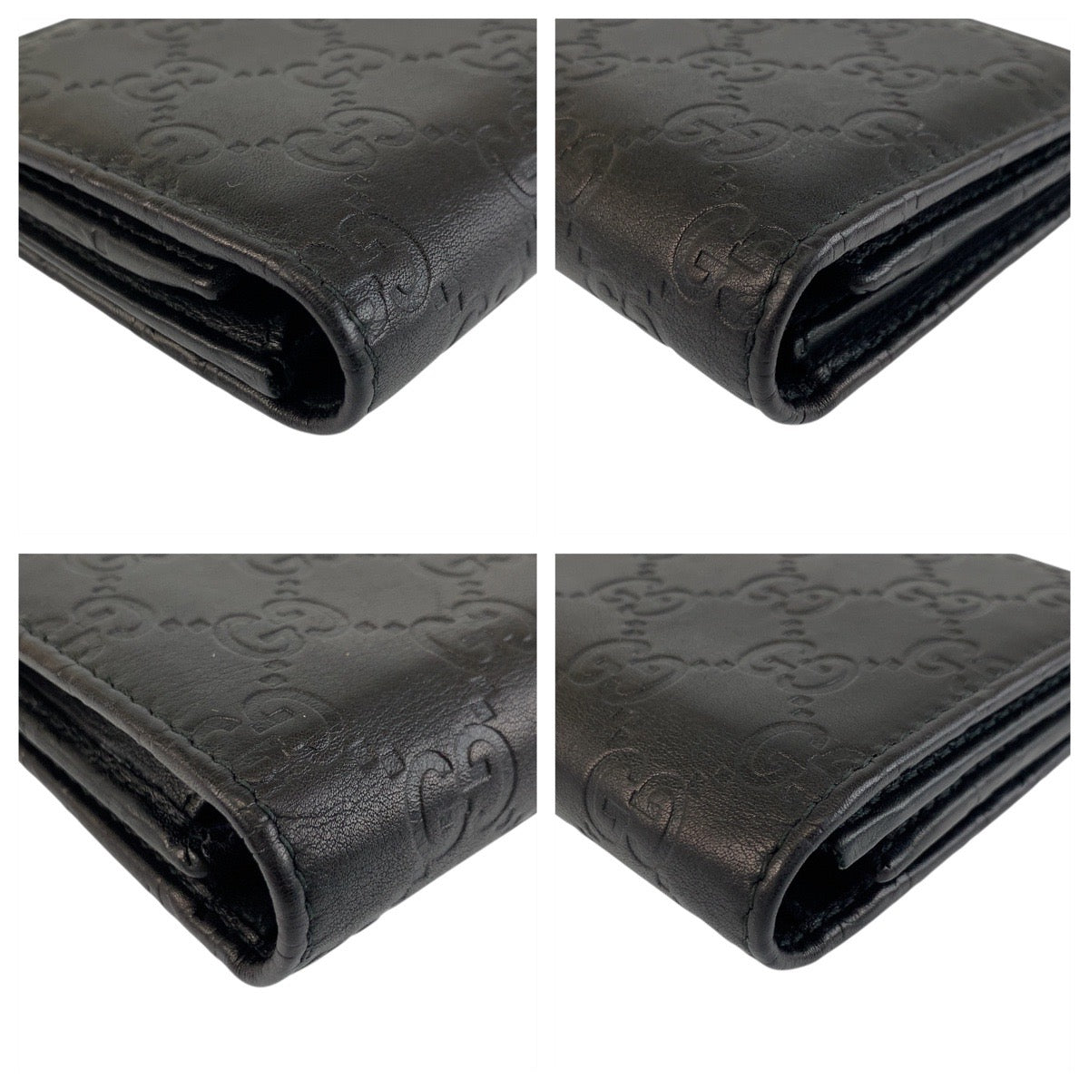 20918
GUCCI グッチ グッチシマ ブラック 黒 ゴールド金具 レザー 244946 長財布 ロングウォレット レディース A28