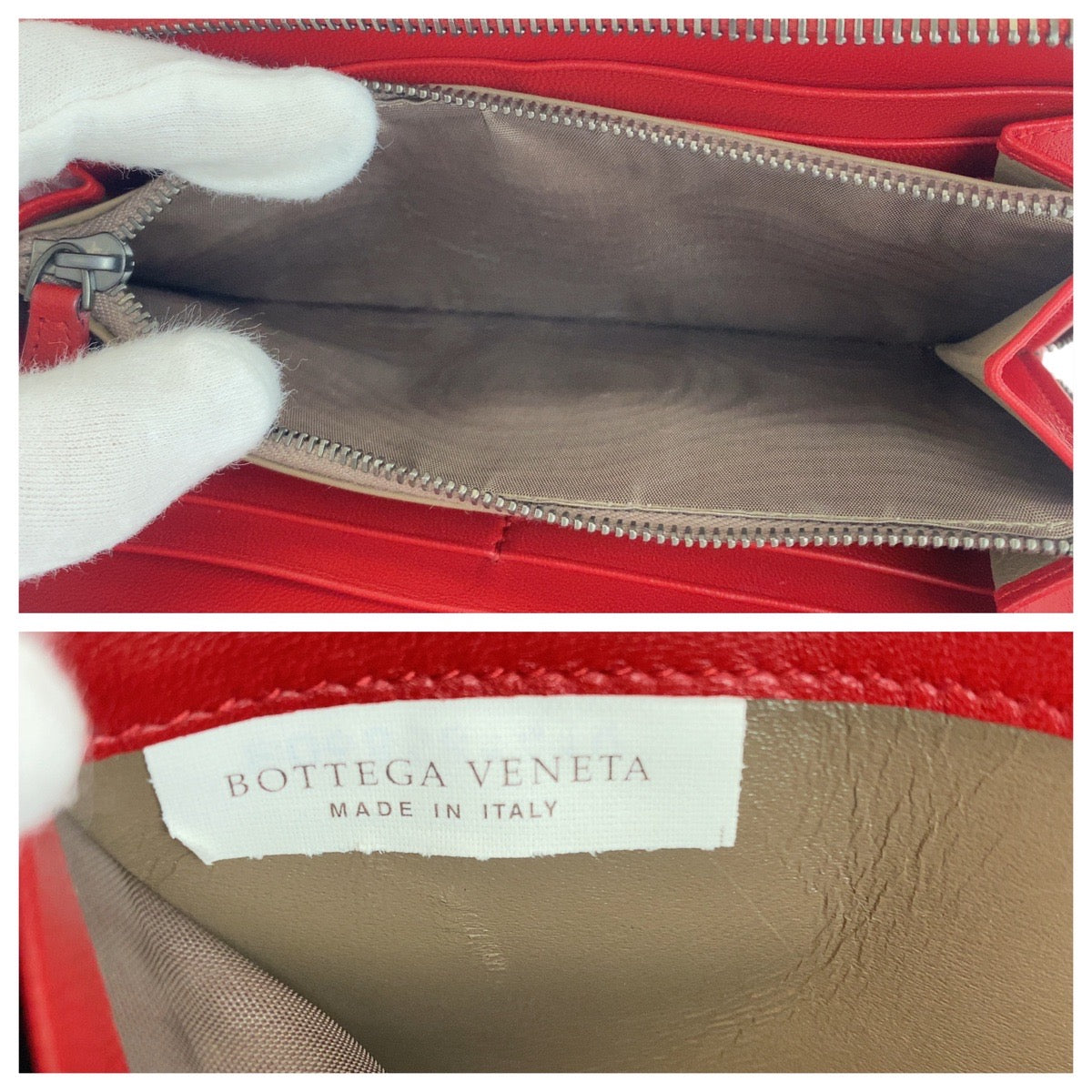 20923
BOTTEGAVENETA ボッテガヴェネタ イントレチャート レッド レザー BO6858141W 長財布 ロングウォレット レディース A30