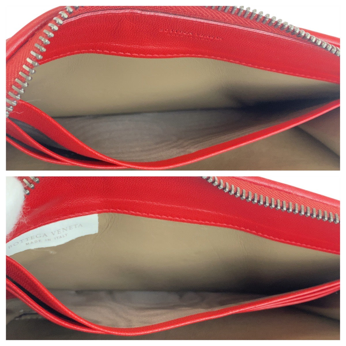 20923
BOTTEGAVENETA ボッテガヴェネタ イントレチャート レッド レザー BO6858141W 長財布 ロングウォレット レディース A30