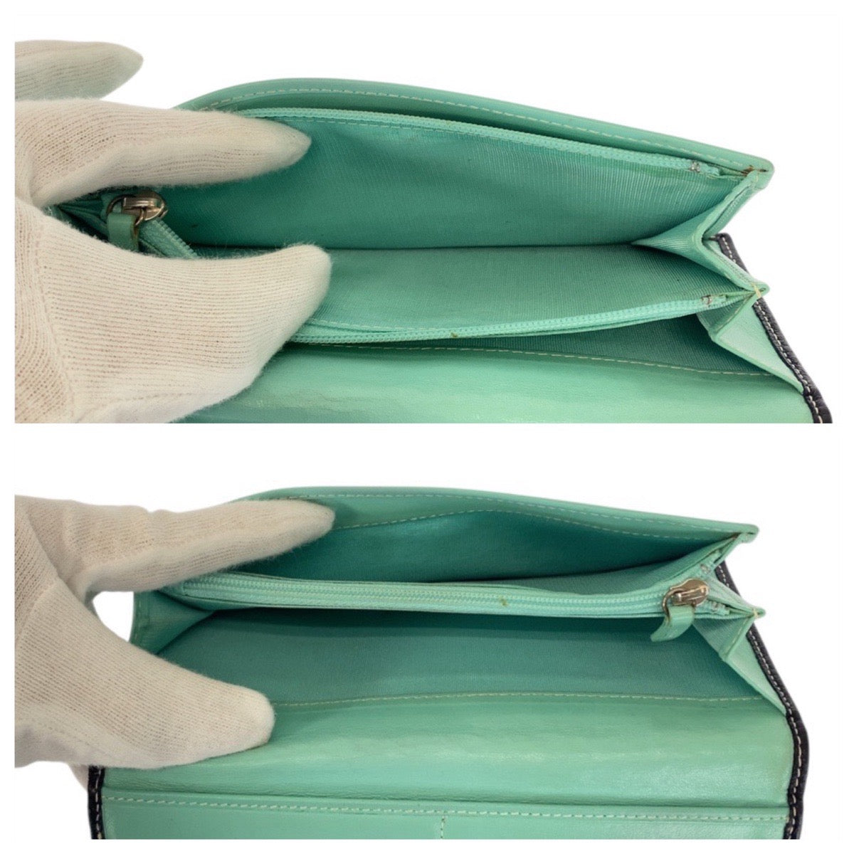 20924
TIFFANY&Co. ティファニー ブラック 黒 ティファニーブルー レザー H30963G 長財布 ロングウォレット レディース AB21