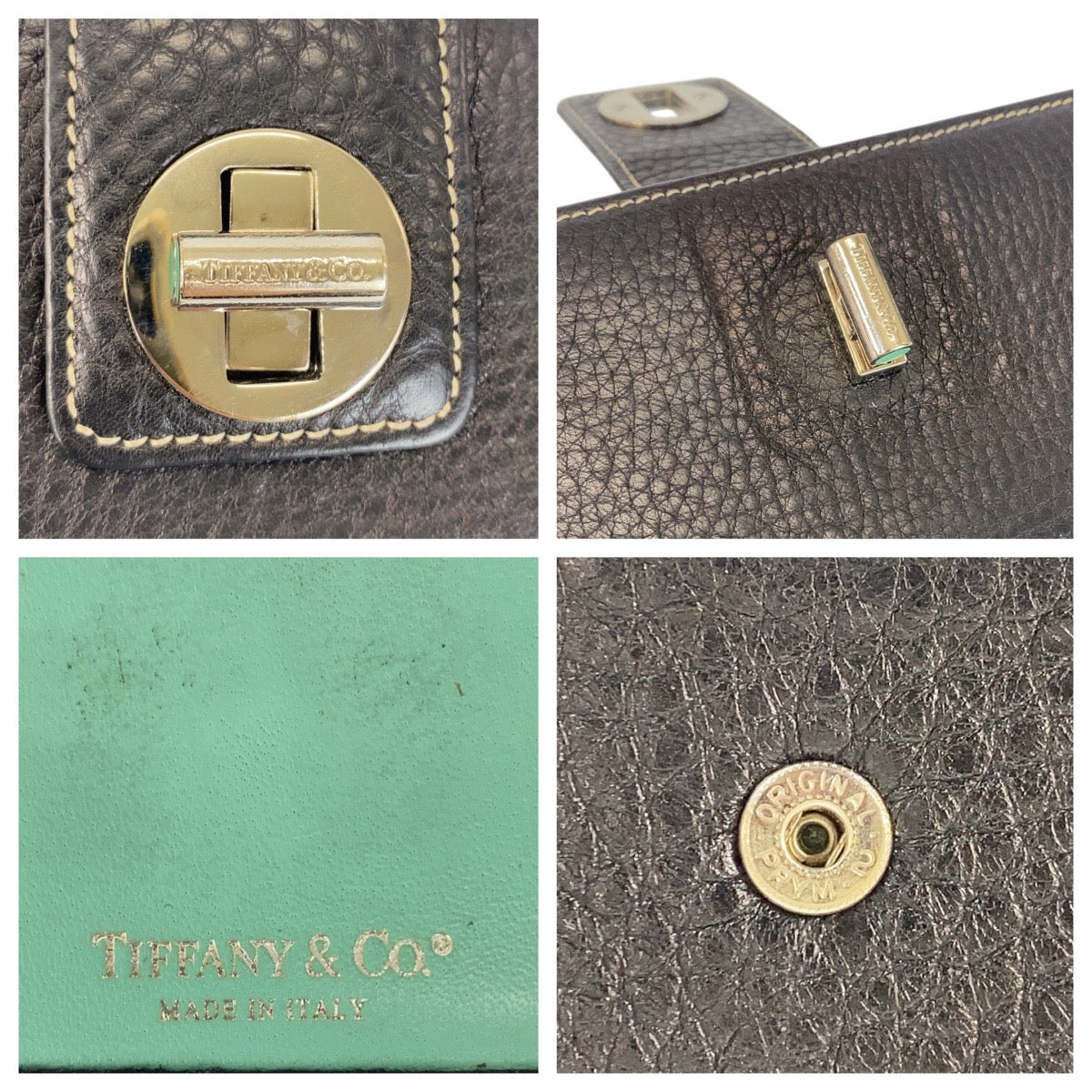 20924
TIFFANY&Co. ティファニー ブラック 黒 ティファニーブルー レザー H30963G 長財布 ロングウォレット レディース AB21