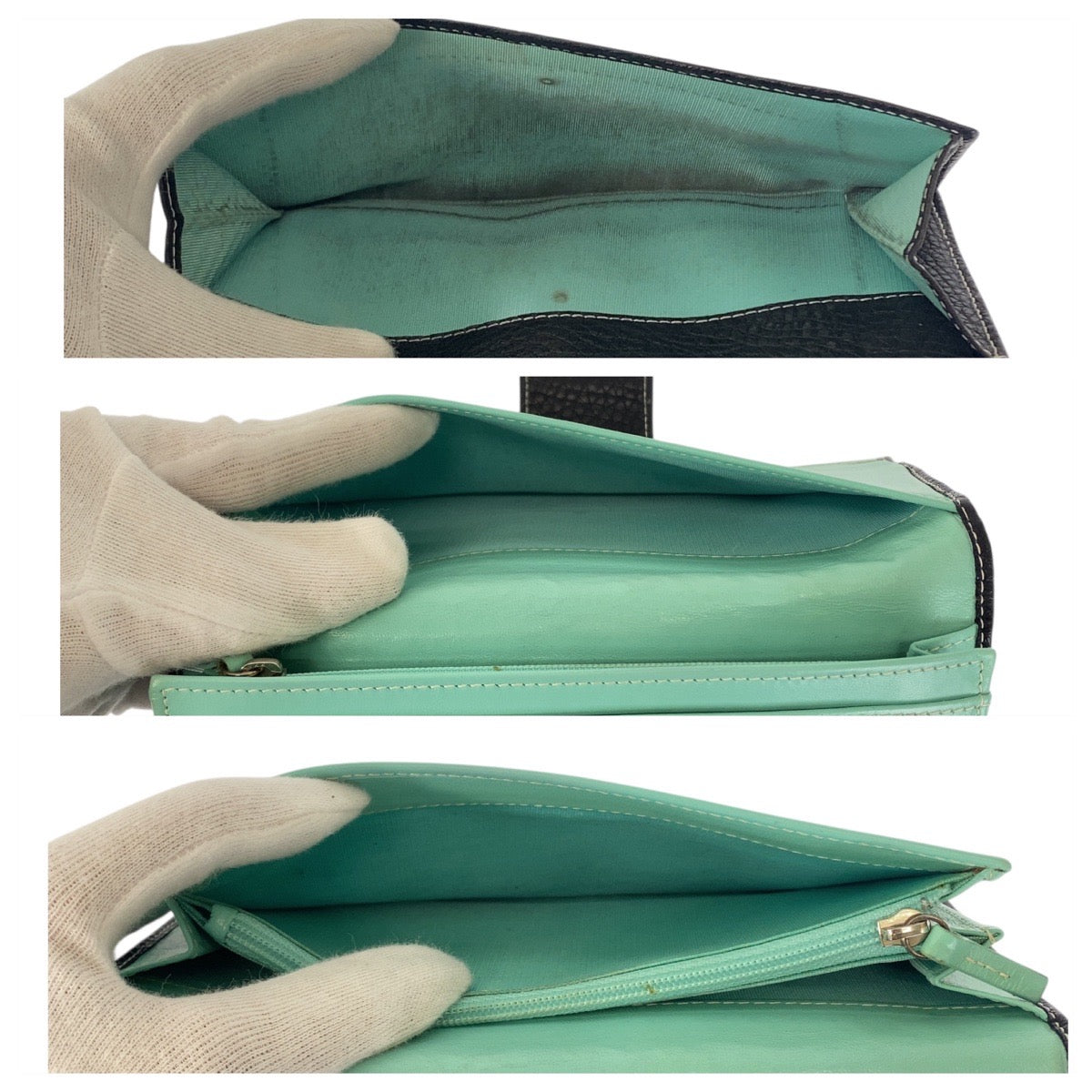 20924
TIFFANY&Co. ティファニー ブラック 黒 ティファニーブルー レザー H30963G 長財布 ロングウォレット レディース AB21