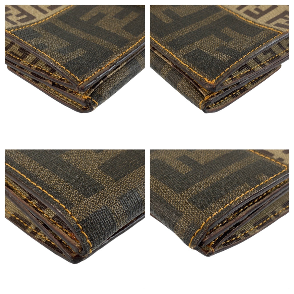 20926
FENDI フェンディ ズッカ ズッキーノ ブラウン ゴールド金具 PVC 8M0032 長財布 ロングウォレット レディース A28