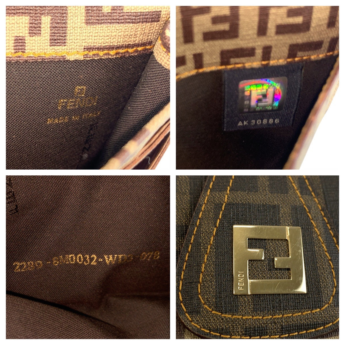 20926
FENDI フェンディ ズッカ ズッキーノ ブラウン ゴールド金具 PVC 8M0032 長財布 ロングウォレット レディース A28