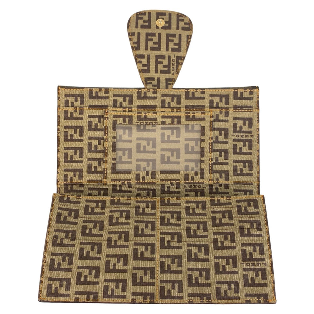 20926
FENDI フェンディ ズッカ ズッキーノ ブラウン ゴールド金具 PVC 8M0032 長財布 ロングウォレット レディース A28