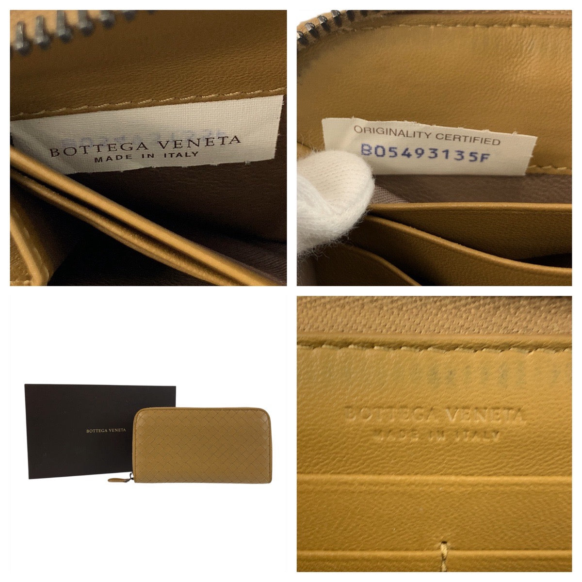 20927
BOTTEGAVENETA ボッテガヴェネタ イントレチャート ベージュ マスタード レザー B05493135F 長財布 ロングウォレット レディース ABP21
