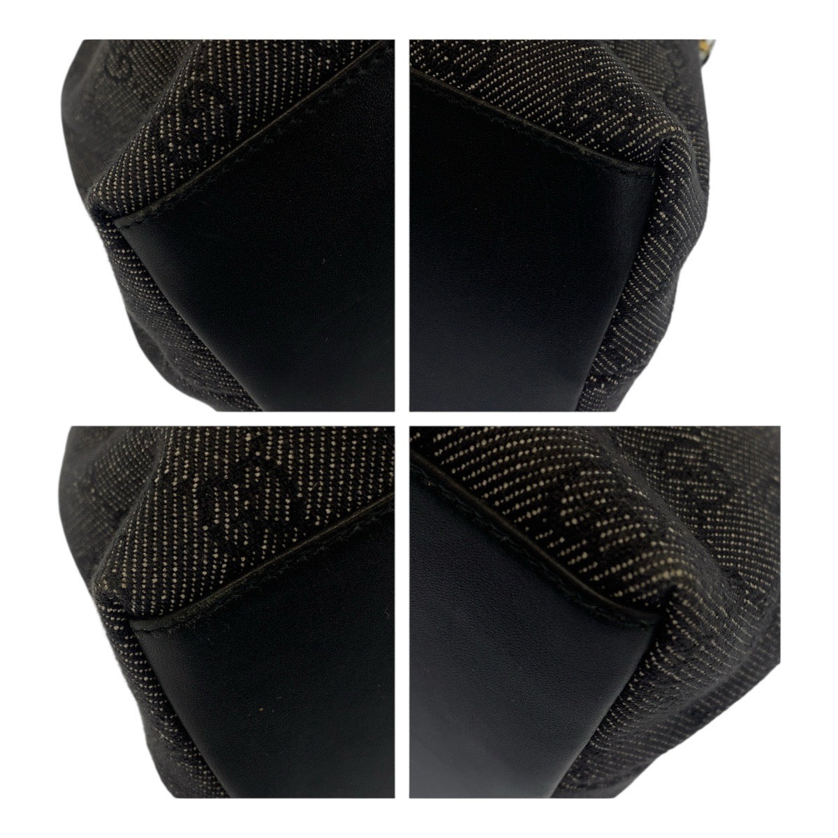 20928
GUCCI グッチ バンブー ブラック 黒 ゴールド金具 GGキャンバス 92708 ハンドバッグ ショルダーバッグ レディース A42