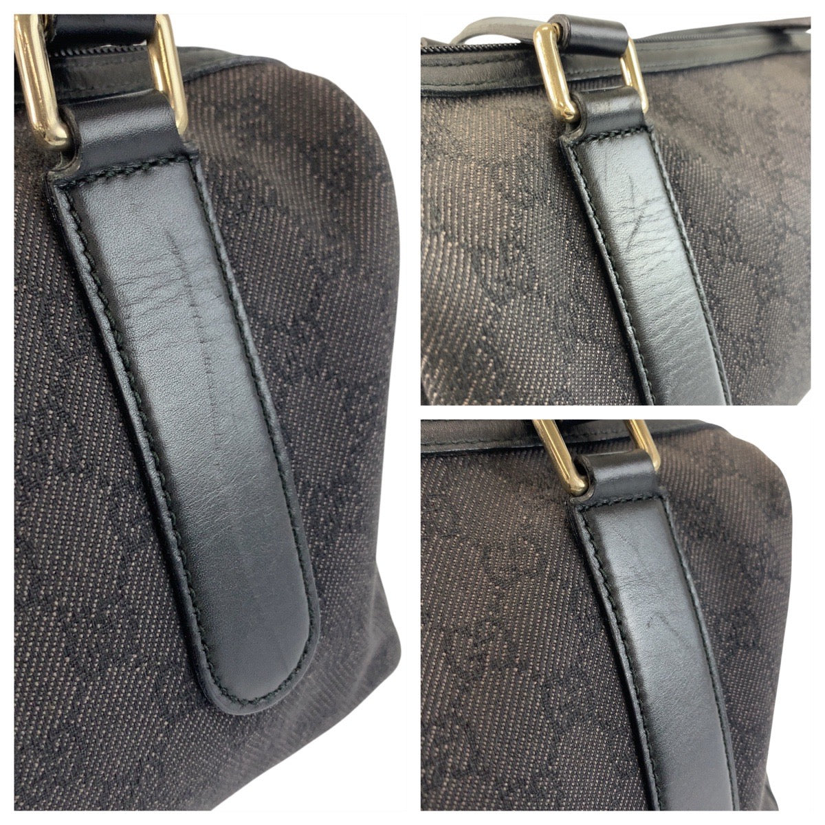 20931
GUCCI グッチ ブラック 黒 シルバー金具 GGキャンバス / レザー 257289 ハンドバッグ レディース ABP35