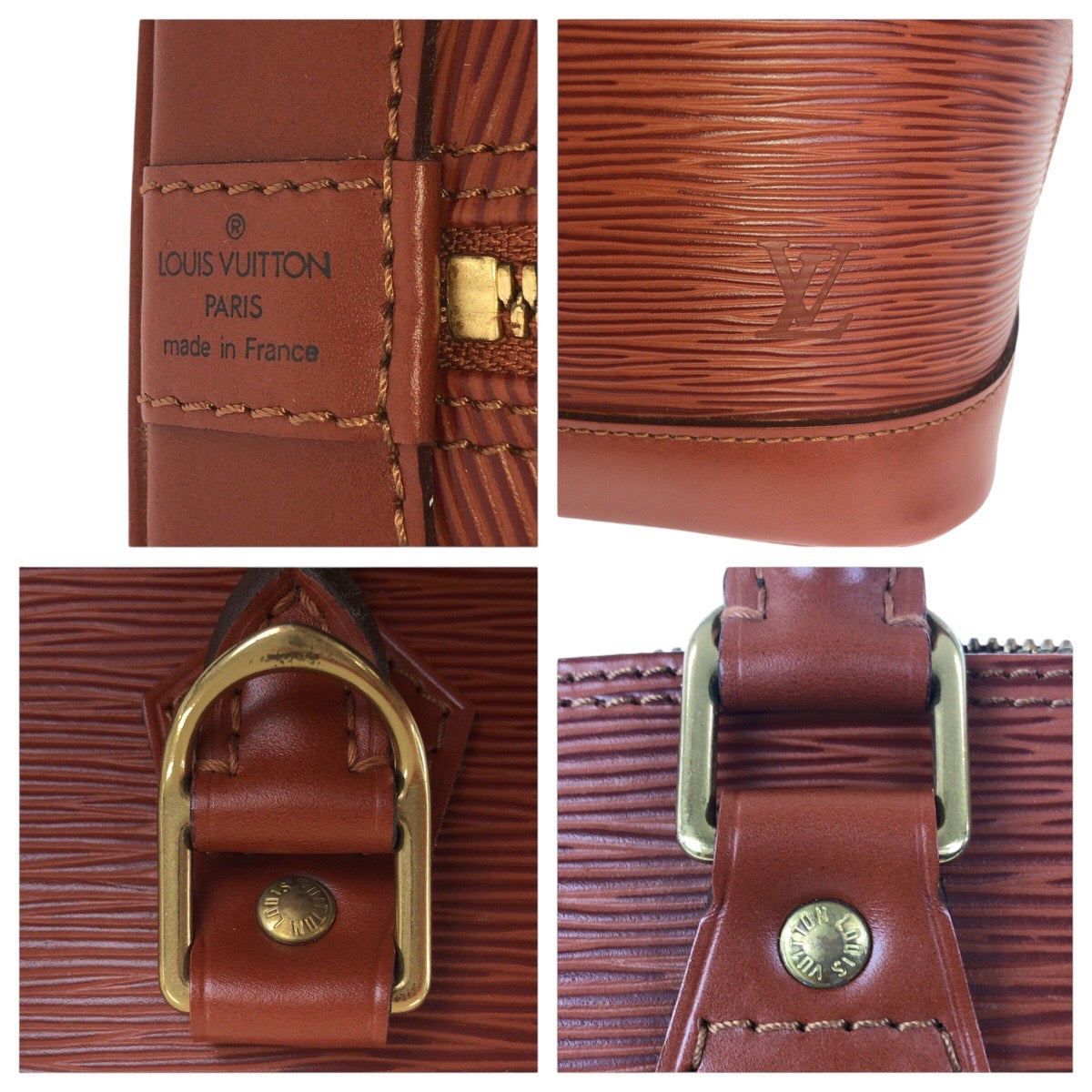 20933
LOUIS VUITTON ルイヴィトン エピ アルマ ブラウン ゴールド金具 レザー M52143 ハンドバッグ トートバック レディース ABP