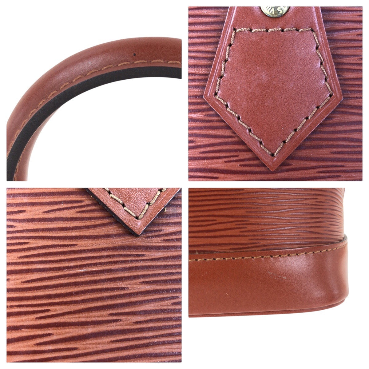 20933
LOUIS VUITTON ルイヴィトン エピ アルマ ブラウン ゴールド金具 レザー M52143 ハンドバッグ トートバック レディース ABP