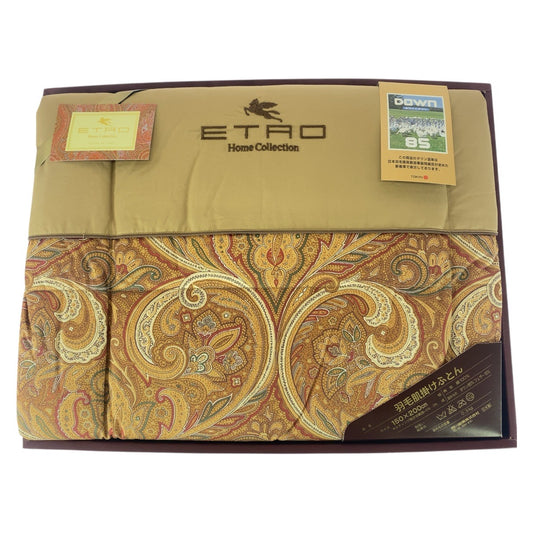 20936
ETRO エトロ ペイズリー 羽毛布団 ブラウン ベージュ コットン / ダウン フェザー ADA 2054421 肌掛けふとん レディース N