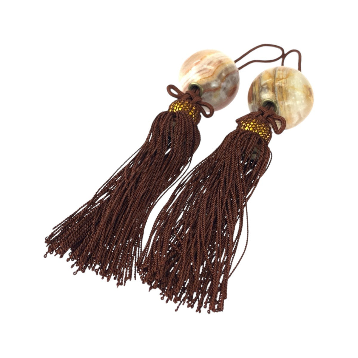 20940
ブラウン ゴールド オニキス 風鎮 装飾品 レディース ABP