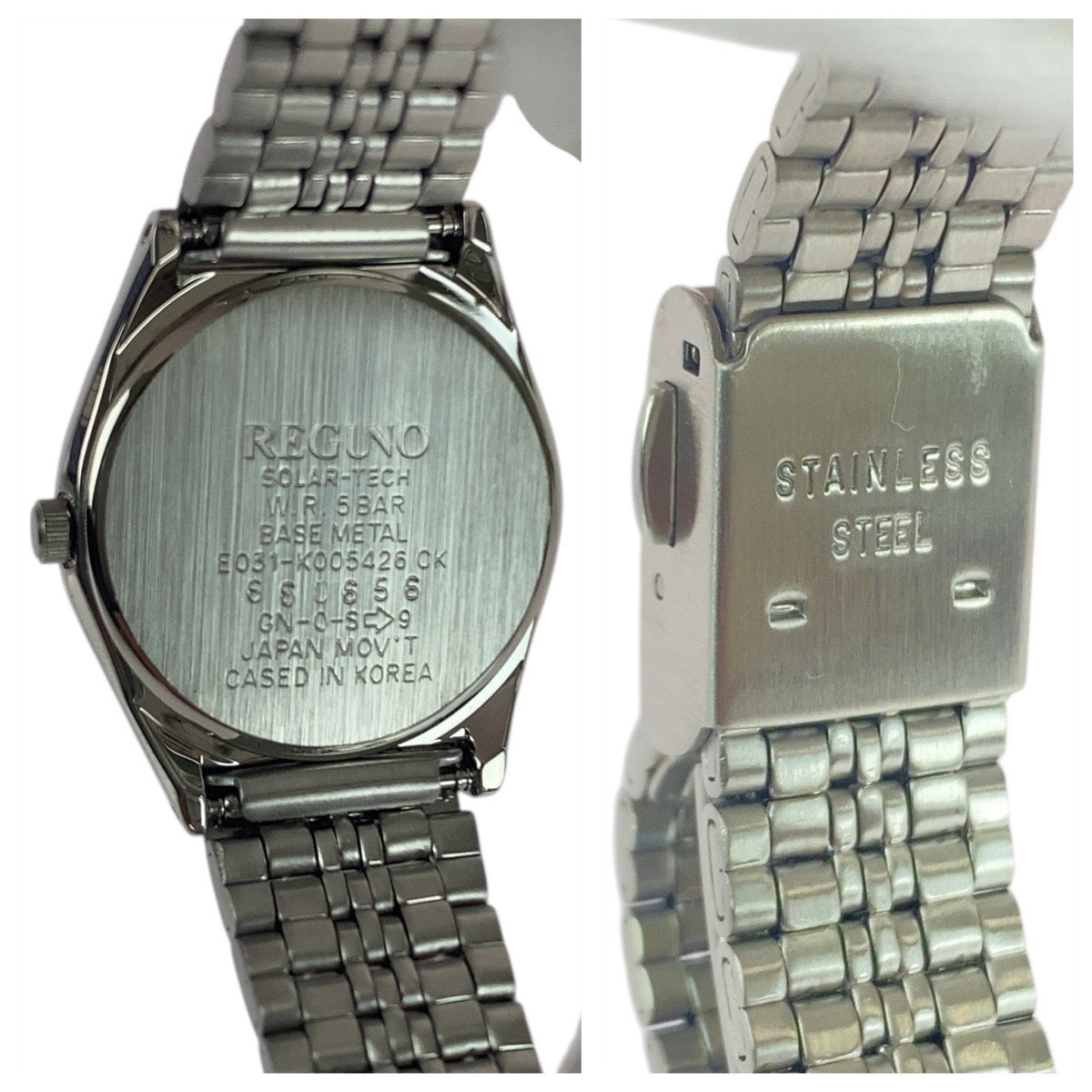 20943
CITIZEN シチズン REGUNO シルバー ステンレススチール E031-K005426 CK 腕時計 ソーラー ソーラー ホワイト文字盤 レディース SA