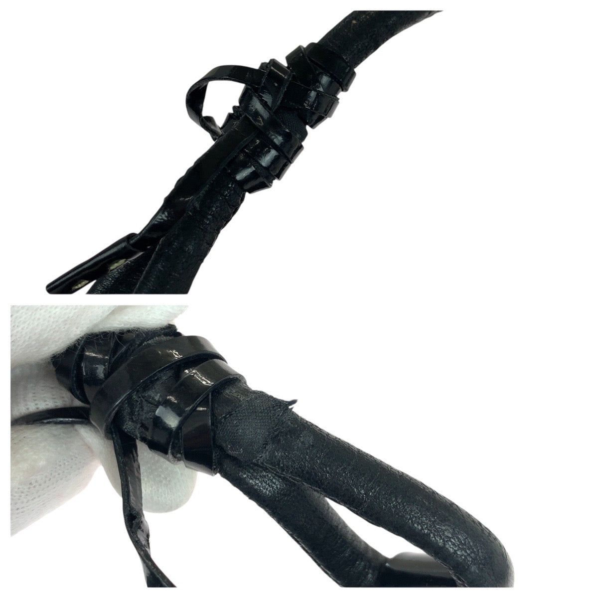 20951
PRADA プラダ テスート 三角ロゴプレート ブラック 黒 シルバー金具 ナイロン / レザー ショルダーバッグ ハンドバッグ レディース AB28