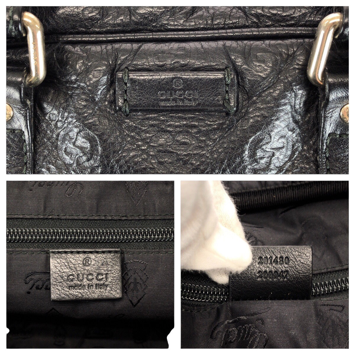 20955
GUCCI グッチ グッチシマ ブラック 黒 レザー 201480 ビジネスバッグ ブリーフケース メンズ AB33