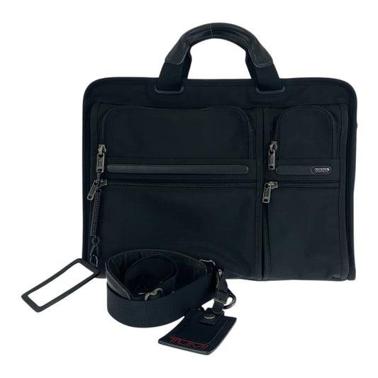 20958
TUMI トゥミ ブラック 黒 ガンメタ金具 キャンバス / レザー 26114D4 ビジネスバッグ ブリーフケース 2way メンズ ABP21