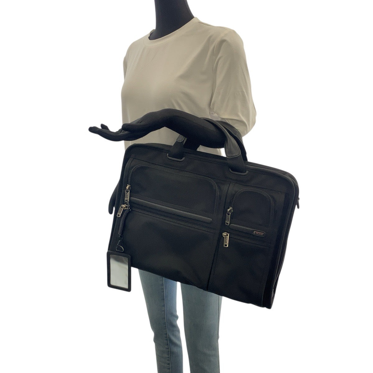 20958
TUMI トゥミ ブラック 黒 ガンメタ金具 キャンバス / レザー 26114D4 ビジネスバッグ ブリーフケース 2way メンズ ABP21