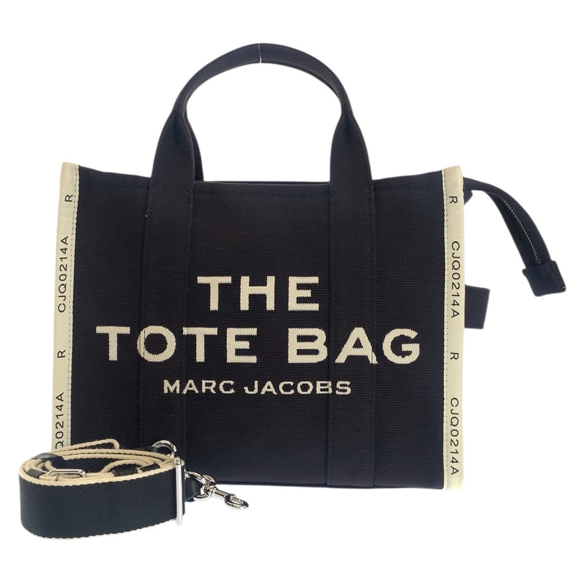 20959
MARC JACOBS マークジェイコブス ザトート ブラック 黒 シルバー金具 キャンバス M0017027 トートバッグ ショルダーバッグ 2way レディース ABP20