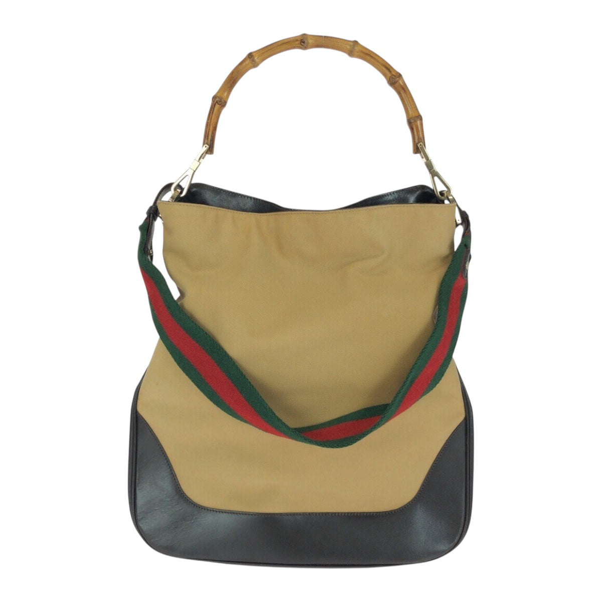 20960
GUCCI グッチ バンブー シェリーライン ベージュ ブラウン GGキャンバス / レザー / バンブー 001 4058 ハンドバッグ ショルダーバッグ 2way レディース AB30