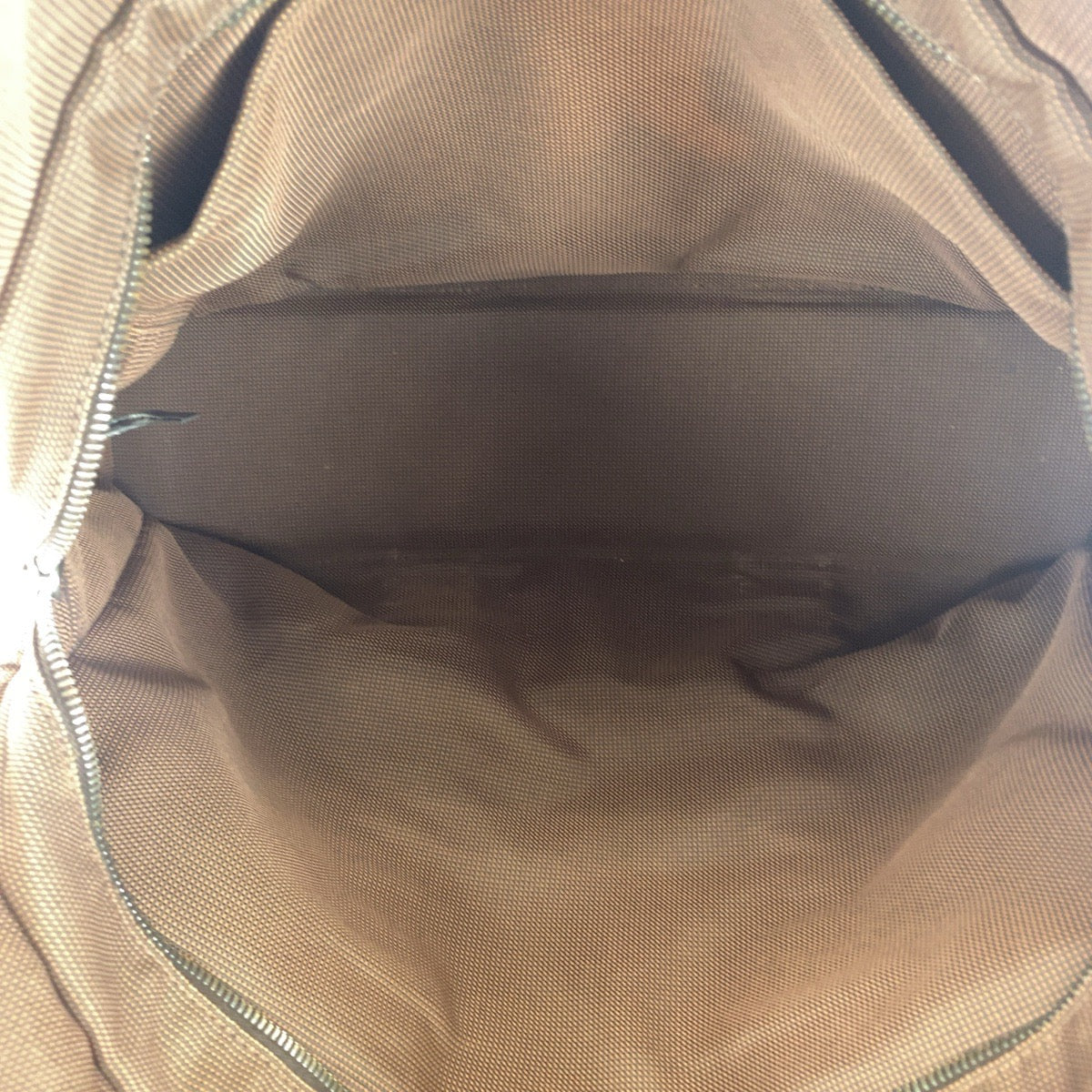 20961
HERMES エルメス エールラインMM ブラウン シルバー金具 キャンバス トートバッグ ハンドバッグ レディース AB14