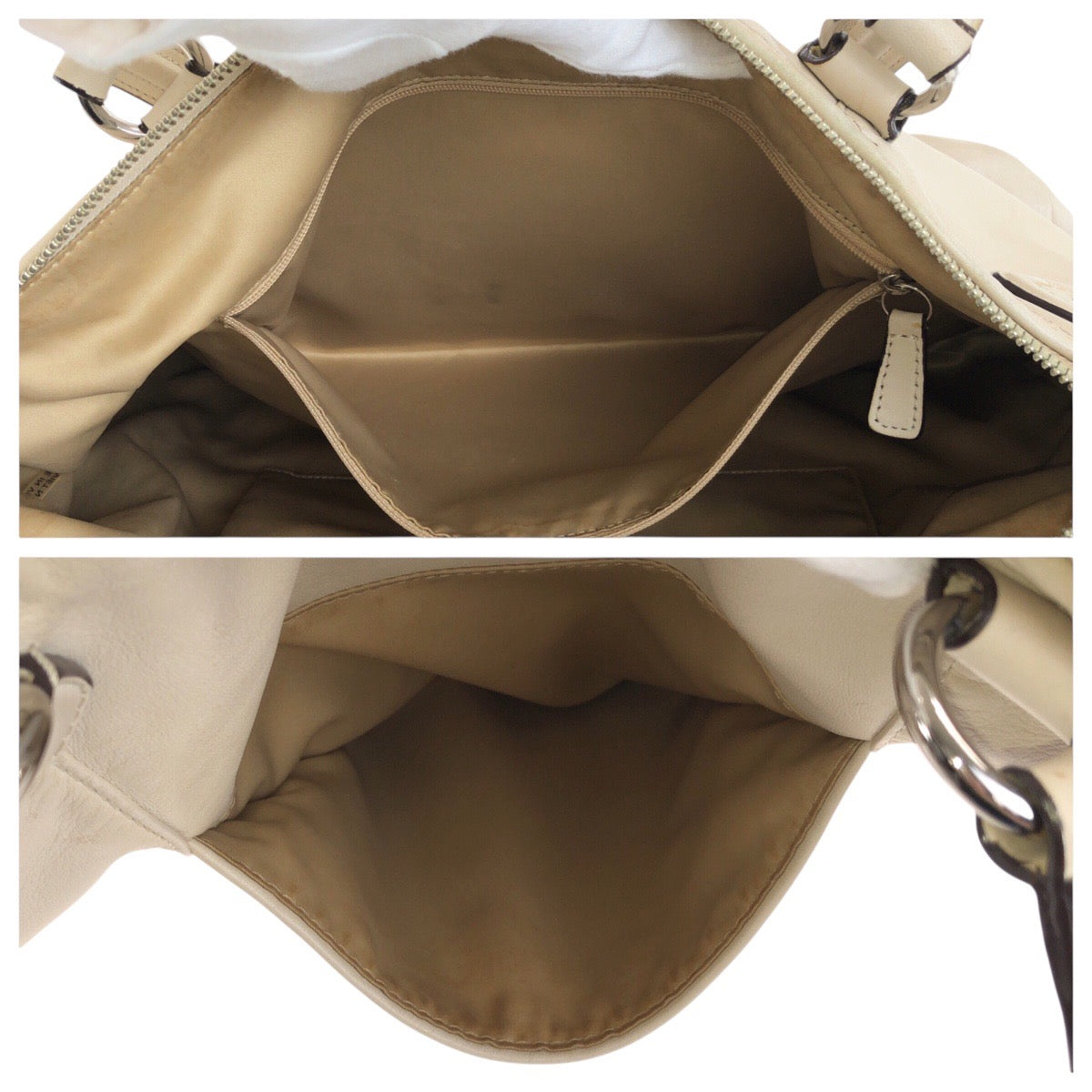 20965
COACH コーチ ホワイト シルバー金具 レザー 23973 トートバッグ ハンドバッグ レディース AB8