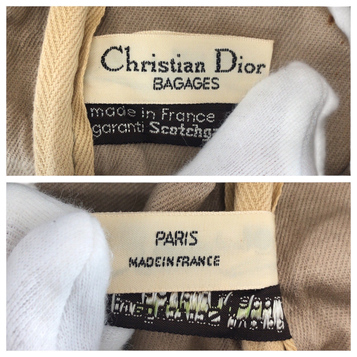 20968
Dior ディオール ヴィンテージ トロッター ネイビー ベージュ シルバー金具 キャンバス / レザー トートバッグ ミニボストンバッグ レディース ABP42