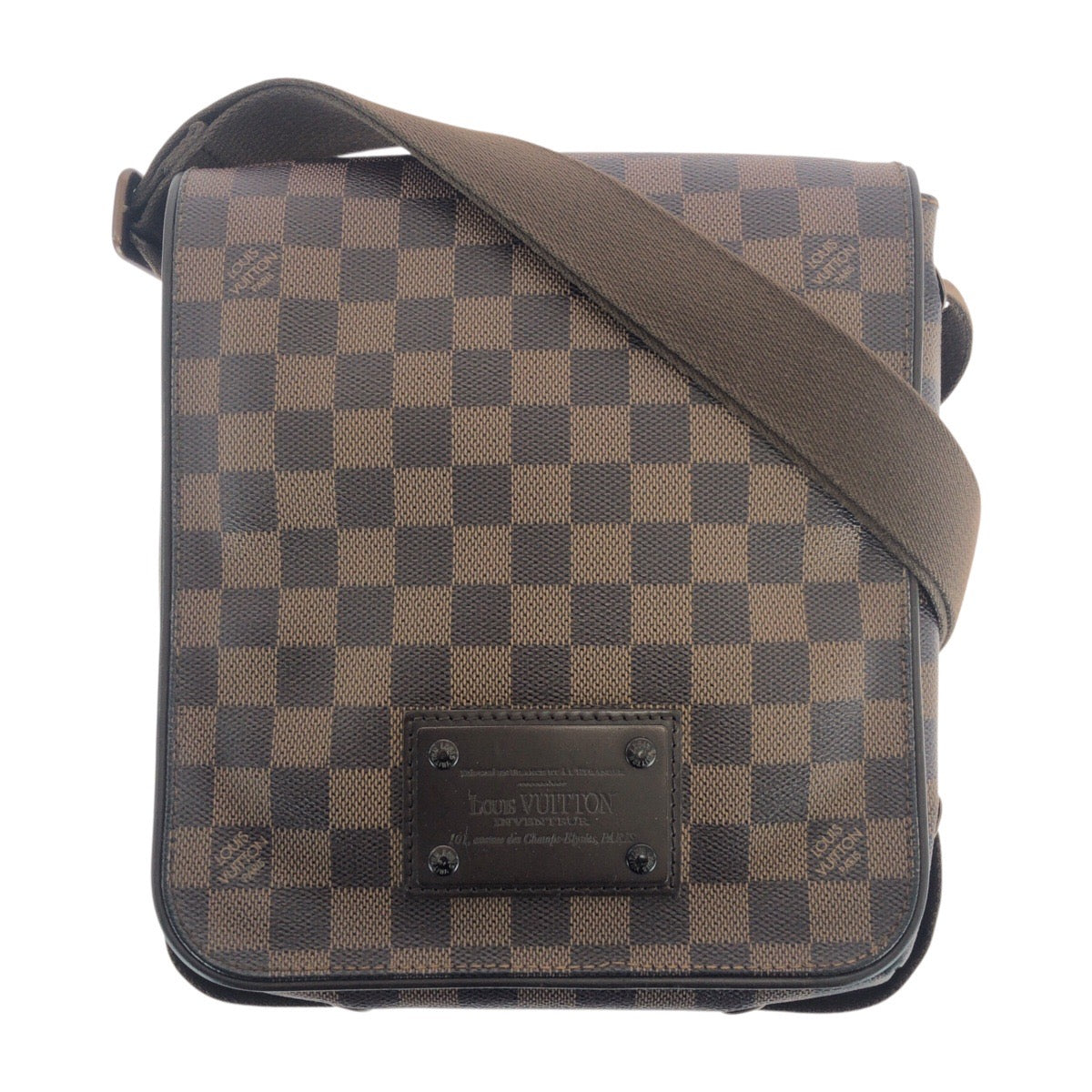 20969
LOUIS VUITTON ルイヴィトン ダミエ ブルックリンPM ブラウン PVC / レザー N51210 ショルダーバッグ メッセンジャーバッグ レディース ABP63