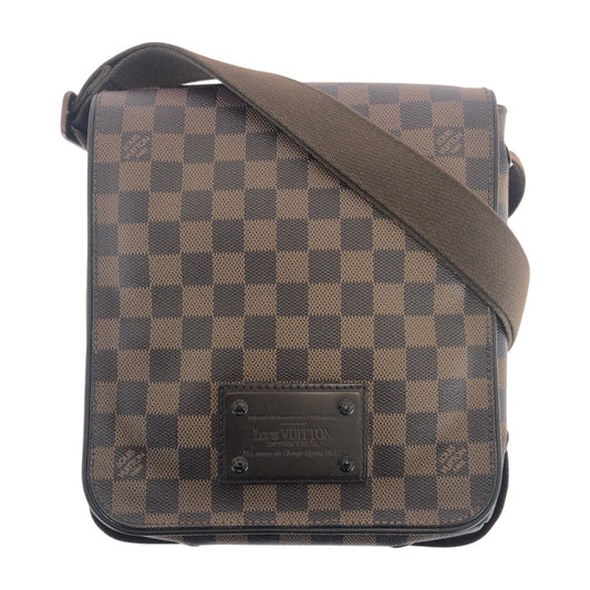 20969
LOUIS VUITTON ルイヴィトン ダミエ ブルックリンPM ブラウン PVC / レザー N51210 ショルダーバッグ メッセンジャーバッグ レディース ABP63