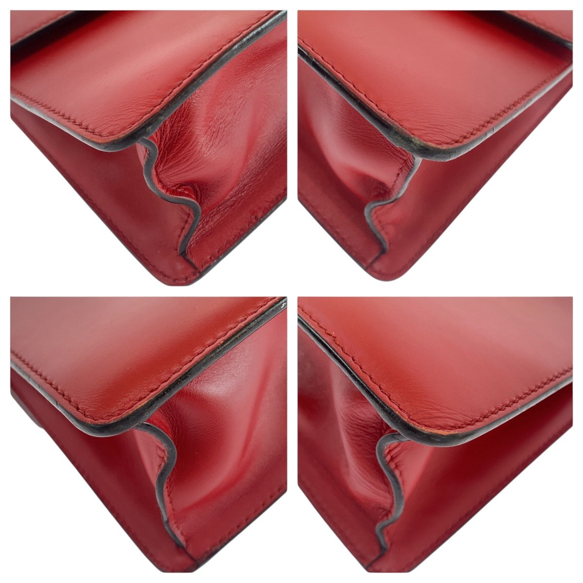 20973
GUCCI グッチ シルヴィ スモール ウェブライン レッド ゴールド金具 レザー 421882 ショルダーバッグ ポシェット レディース AB60