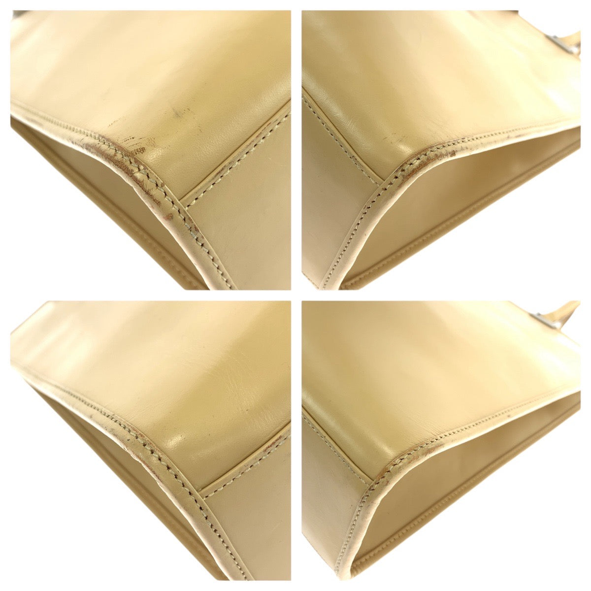 20974
GUCCI グッチ ジャッキー ベージュ シルバー金具 レザー 002 1064 トートバッグ ハンドバッグ レディース AB35