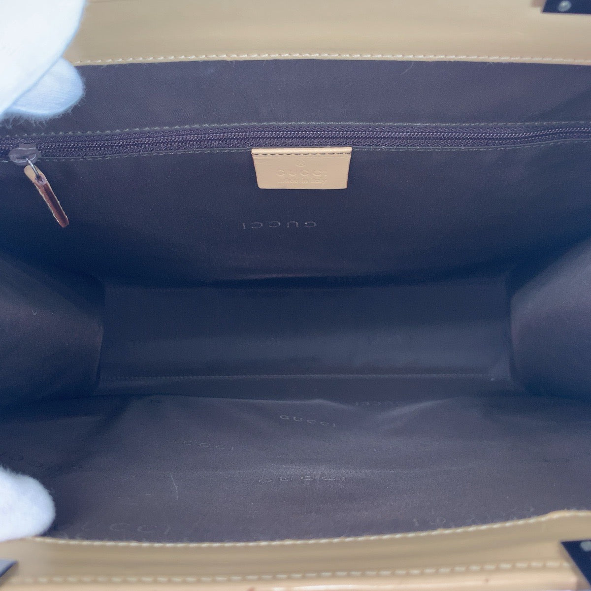 20974
GUCCI グッチ ジャッキー ベージュ シルバー金具 レザー 002 1064 トートバッグ ハンドバッグ レディース AB35