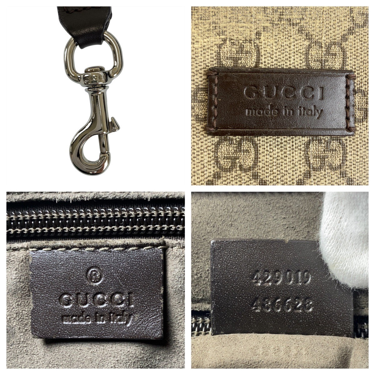 20975
GUCCI グッチ グレー ベージュ ブラウン シルバー金具 GGスプリームキャンバス / レザー 429019 ハンドバッグ ショルダーバッグ 2WAY レディース AB32