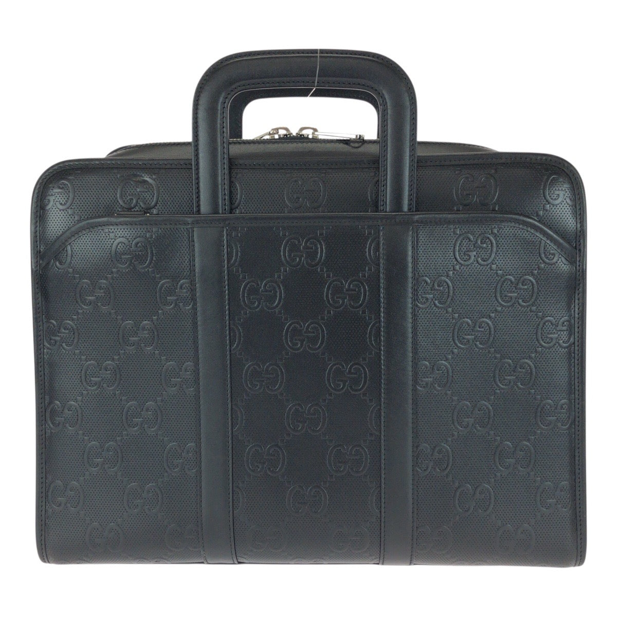 20976
GUCCI グッチ GGエンボス ブラック 黒 シルバー金具 レザー 725165 ビジネスバッグ ブリーフケース 2way メンズ A120