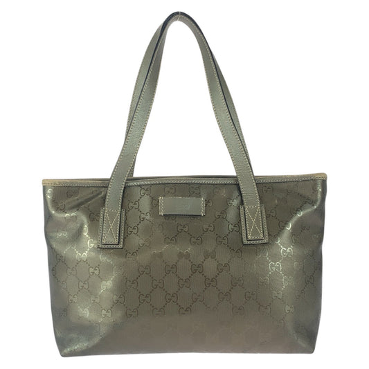 20979
GUCCI グッチ GGインプリメ グレージュ ガンメタ金具 GGキャンバス / レザー 211138 トートバッグ ショルダーバッグ レディース AB28