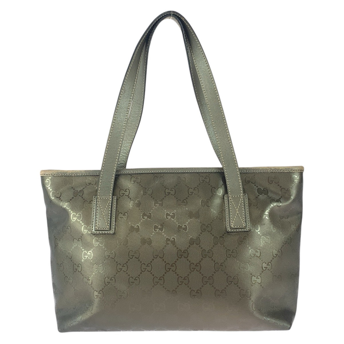 20979
GUCCI GG Imprime Greige Gunmetal Hardware GG Canvas / Leather 211138 Tote Bag Shoulder Bag Ladies AB28