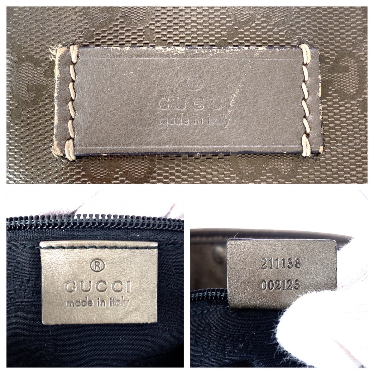 20979
GUCCI GG Imprime Greige Gunmetal Hardware GG Canvas / Leather 211138 Tote Bag Shoulder Bag Ladies AB28