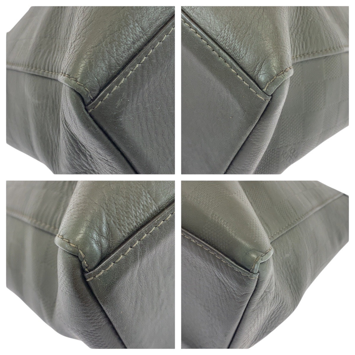 20980
LOUIS VUITTON ルイヴィトン ダミエアンフィニ カバ ヴォワヤージュ ダークブラウン ガンメタ金具 レザー N41493 トートバッグ ショルダーバッグ レディース ABP110