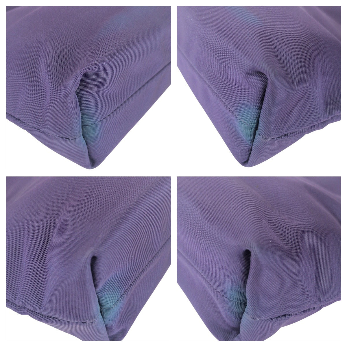 20984
PRADA プラダ テスート 三角ロゴプレート パープル シルバー金具 ナイロン / レザー トートバッグ ハンドバッグ レディース ABP28