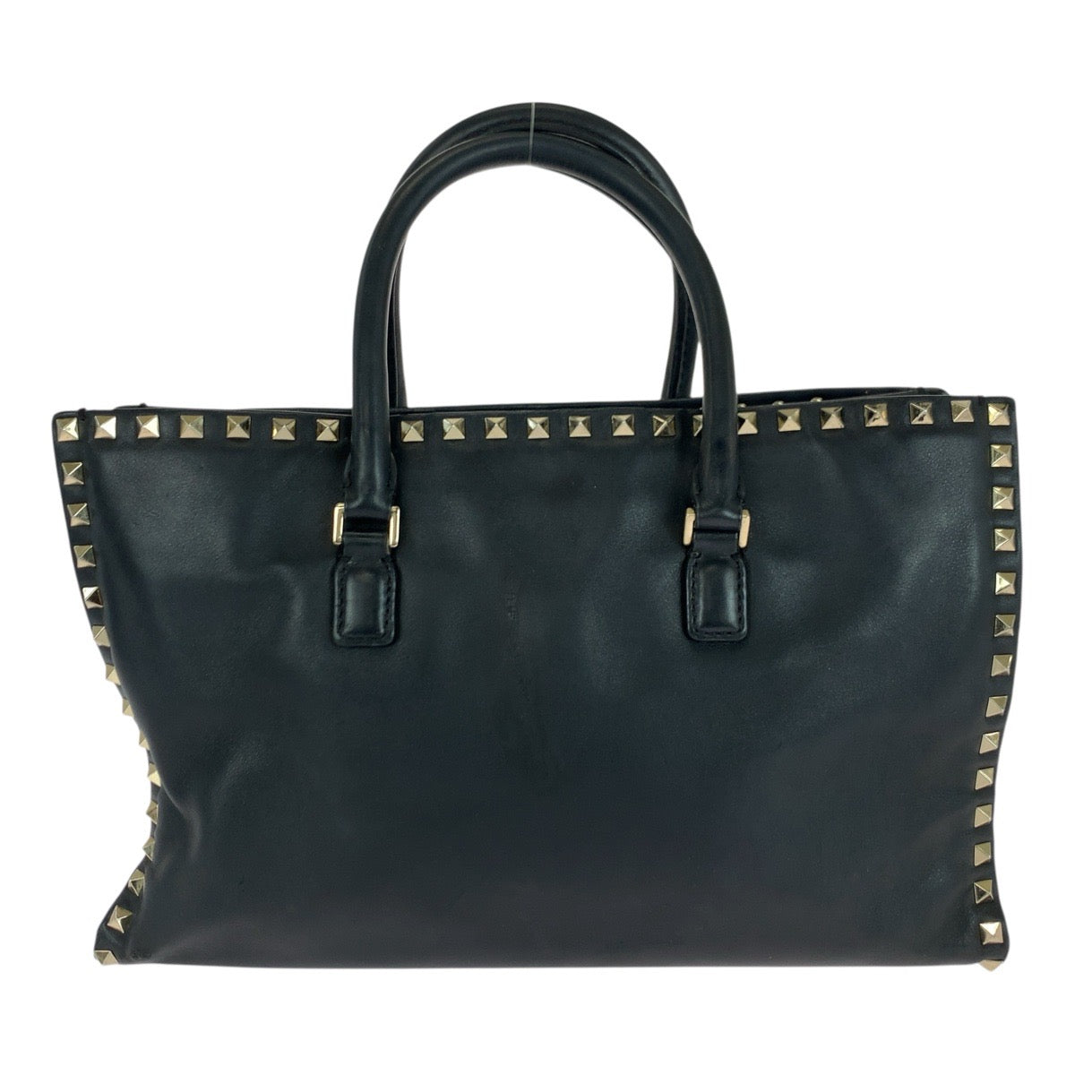 20986
Valentino Garavani ヴァレンティノ ガラヴァーニ ロックスタッズ ブラック 黒 ゴールド金具 レザー トートバッグ ショルダーバッグ 2way レディース AB32