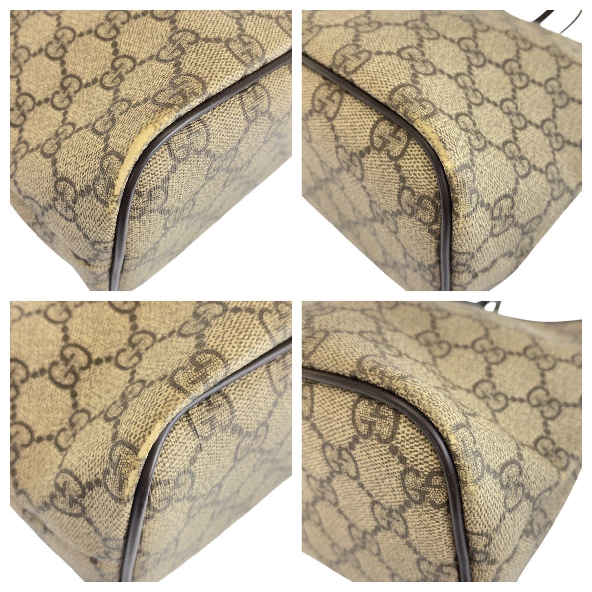 20987
GUCCI グッチ ベージュ グレー ブラウン シルバー金具 GGスプリームキャンバス / レザー 353439 トートバッグ ハンドバッグ レディース ABP32