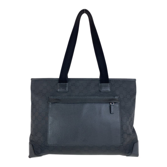 20988
GUCCI グッチ ブラック 黒 シルバー金具 ナイロン / レザー 180449 トートバッグ ショルダーバッグ レディース AB26