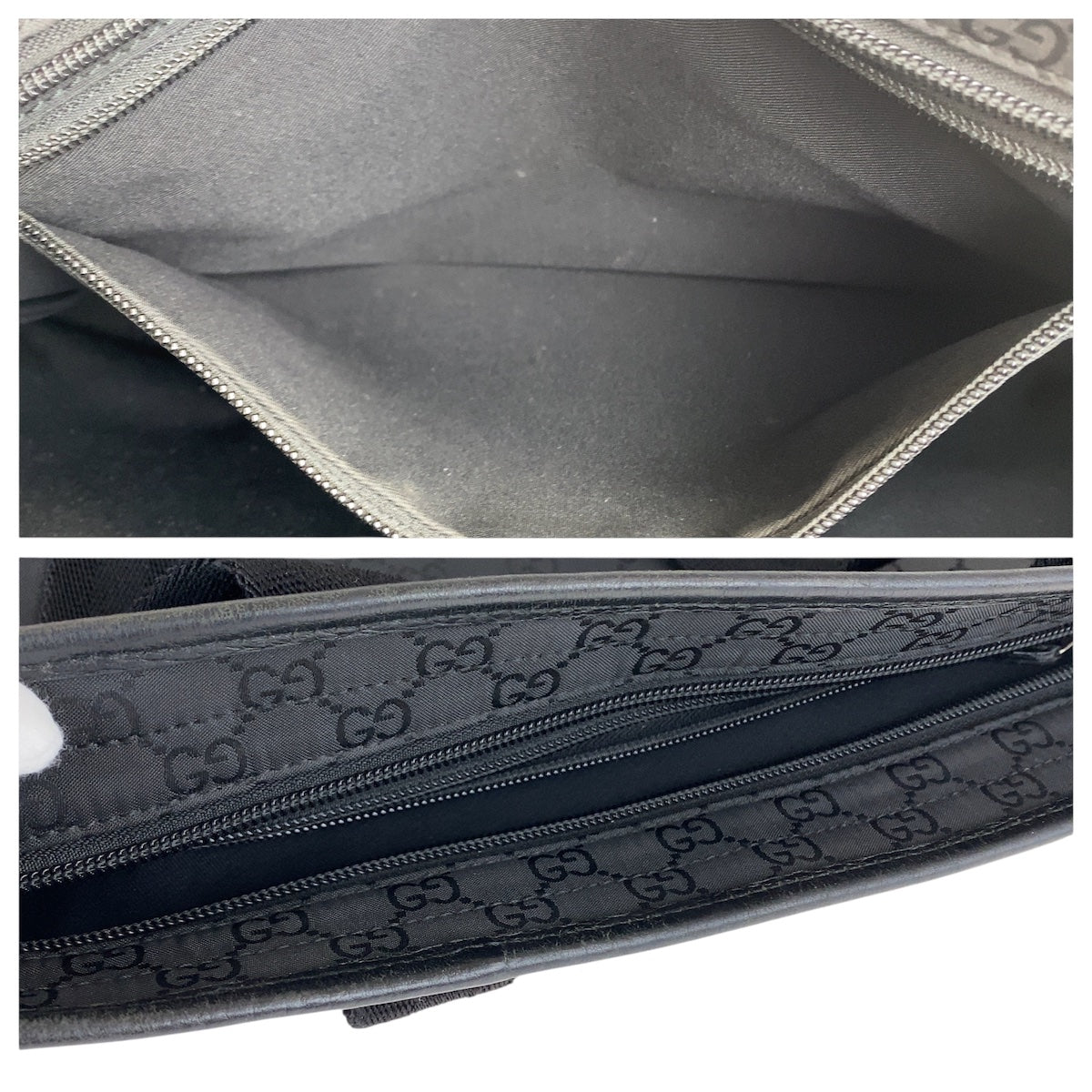 20988
GUCCI Black Silver Hardware Nylon / Leather 180449 Tote Bag Shoulder Bag Ladies AB26