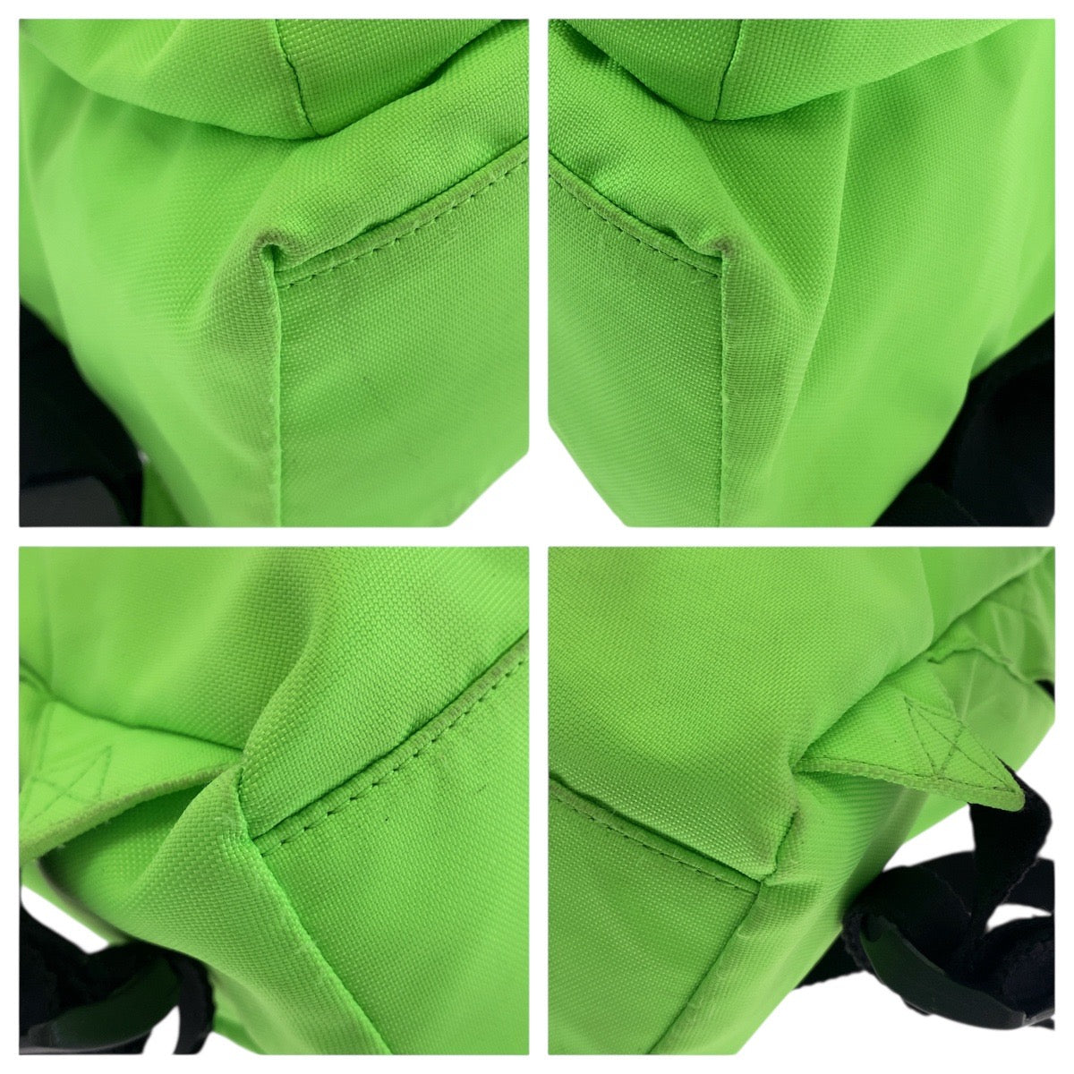 20990
BALENCIAGA バレンシアガ ライトグリーン ブラック シルバー金具 キャンバス リュックサック ホイールバックパック レディース AB40