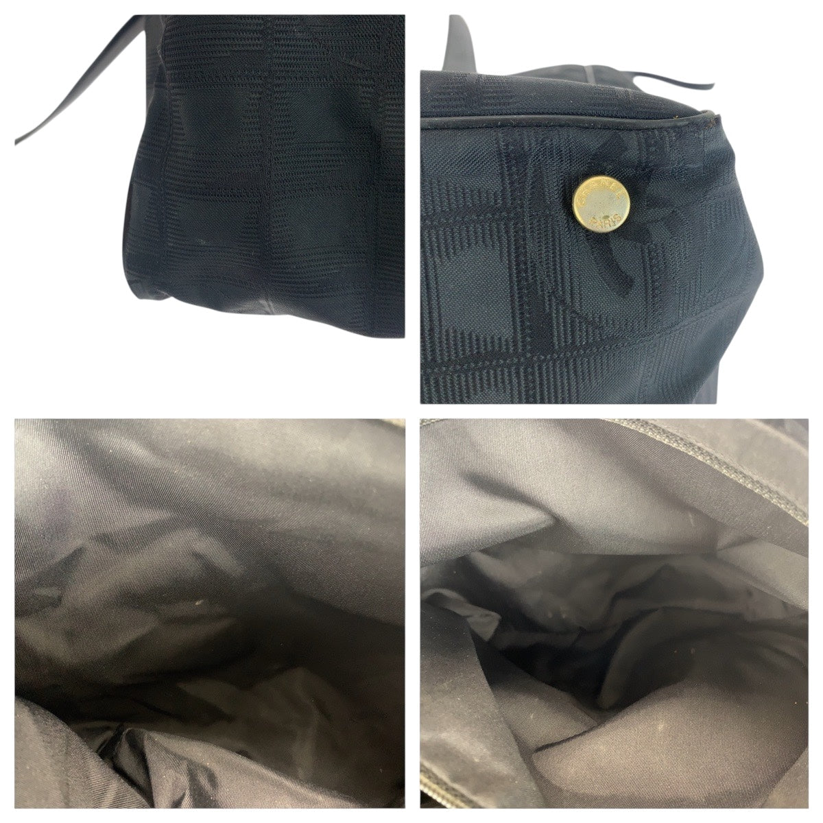 20991
CHANEL シャネル ニュートラベルライン ニュートラトートMM ブラック 黒 ゴールド金具 ナイロン / レザー トートバッグ ショルダーバッグ レディース AB30