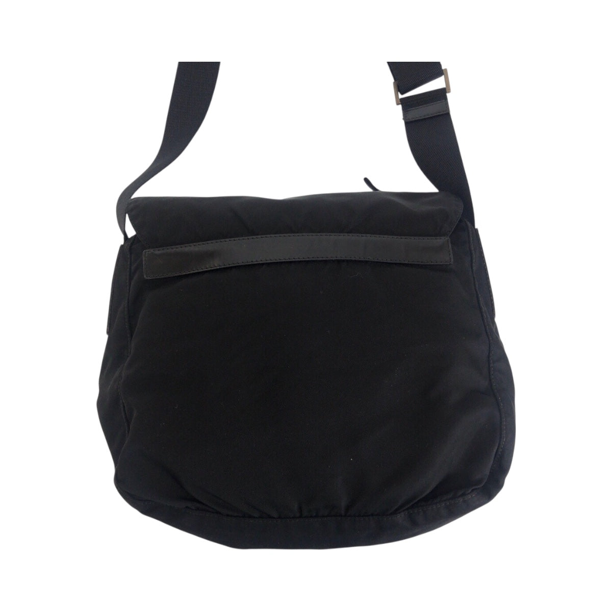 20993
PRADA プラダ テスート 三角ロゴプレート ブラック 黒 シルバー金具 ナイロン ショルダーバッグ メッセンジャーバッグ レディース ABP30