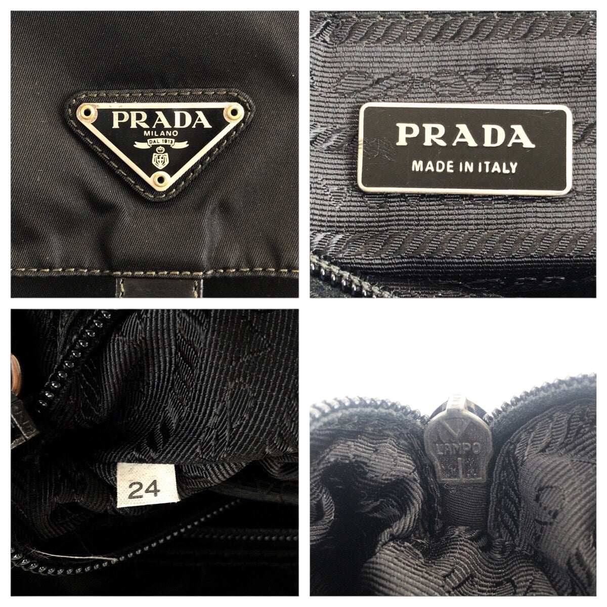 20993
PRADA プラダ テスート 三角ロゴプレート ブラック 黒 シルバー金具 ナイロン ショルダーバッグ メッセンジャーバッグ レディース ABP30