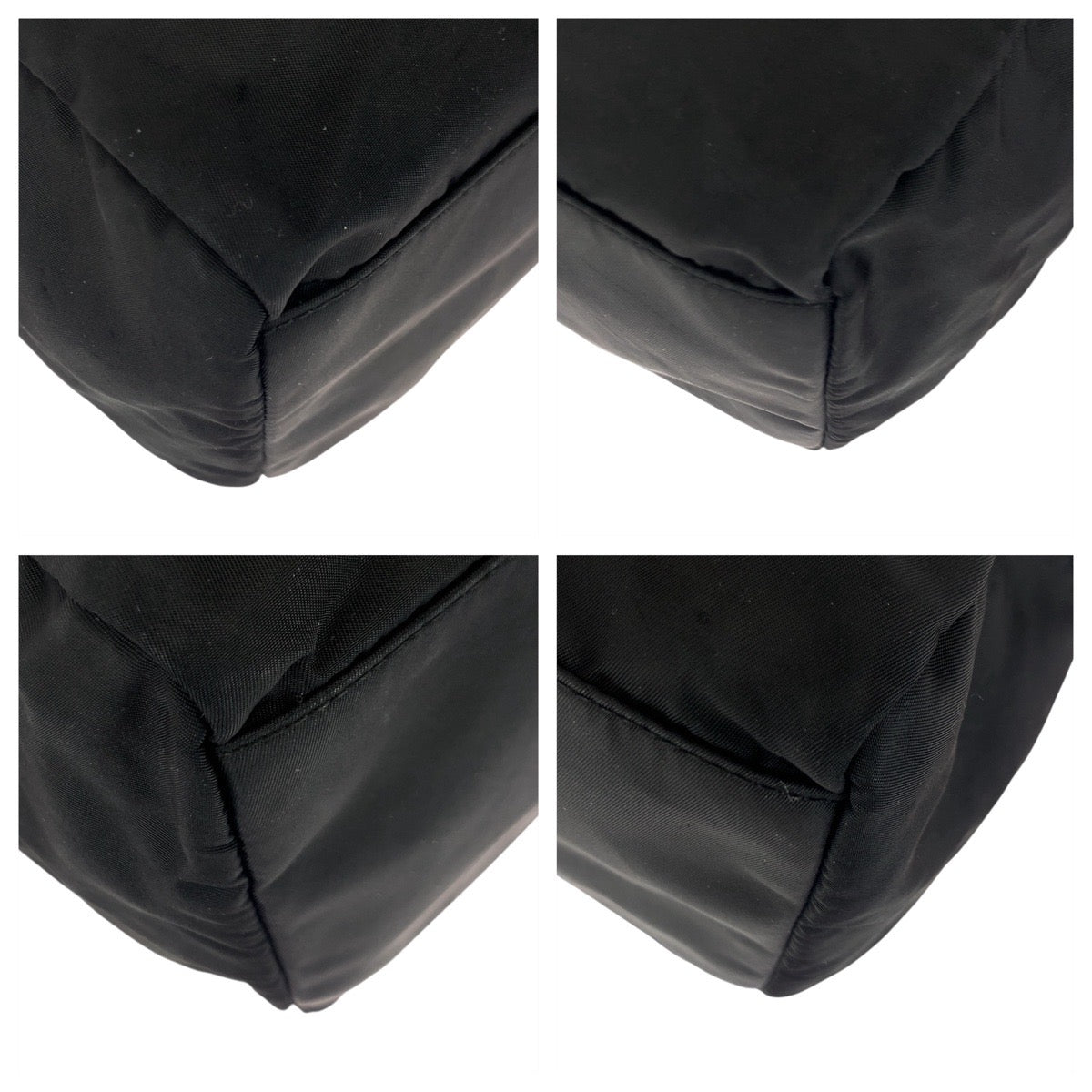 20995
PRADA プラダ テスート 三角ロゴプレート ブラック 黒 シルバー金具 ナイロン ハンドバッグ ミニボストンバッグ レディース AB26